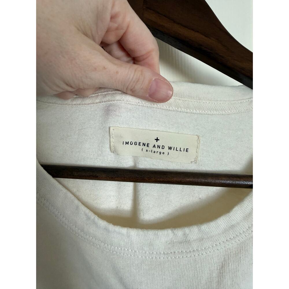 Imogene + Willie Strange Days Flower Graphic Tee Cream XL - Picture 3 of 8